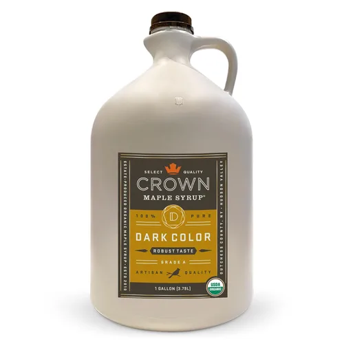 Vista 16 de Crown Maple Color ámbar, jarabe de arce orgánico de sabor rico, 12.7 onzas líquidas, adobos de sabor, cócteles, panqueques, calabaza y tocino