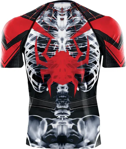 Vista 3 de Rcimuue Camisa de compresión para hombre camiseta de compresión con impresión 3D camiseta de manga larga para correr fitness secado rápido