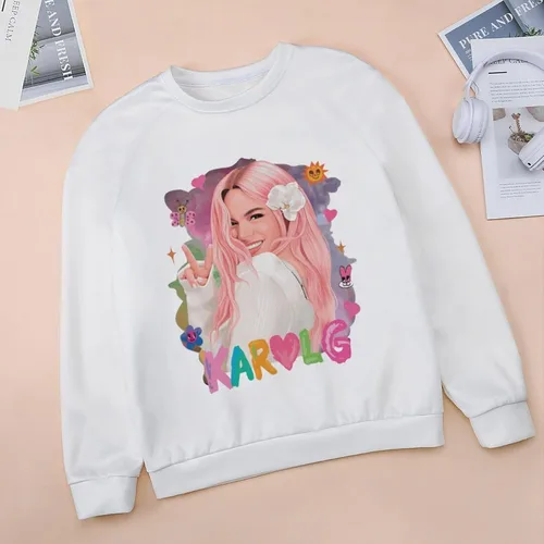 Vista 3 de PAPERBAGS Sudadera para mujer, cuello redondo, manga larga, informal, sin botones