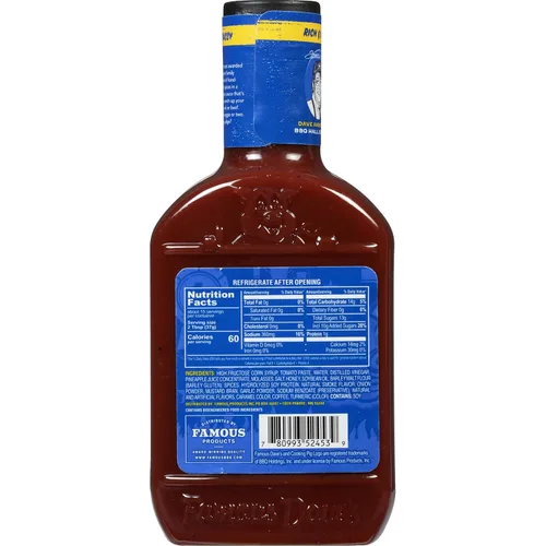 Vista 2 de Famous Dave's Paquete variado de salsa BBQ – 3 unidades, Rich & Sassy, Texas Spit & Honey Hickory (59 onzas)