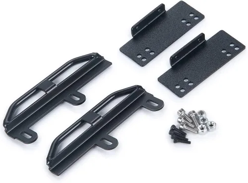 Vista 6 de RCLIONS Metal Pedal Junta lateral Rock Sliders para Axial SCX24 Deadbolt JLU CRC Bronco Gladiator 1/24th RC Crawler Car