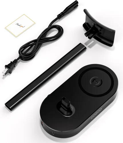 Vista 8 de COZOO Soporte para auriculares con almohadilla de carga inalámbrica rápida y 2 puertos de carga USB, adecuado para juegos, DJ, accesorios
