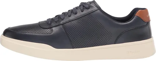 Vista 8 de Cole Haan Tenis modernos Crosscourt para hombre, Optic White - Lava fundida