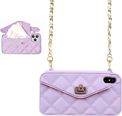 Vista 55 de UnnFiko Funda tipo cartera compatible con iPhone 6 / iPhone 6s, bonito diseño de bolsa de lujo, funda con bolsillo para tarjetas tipo libro