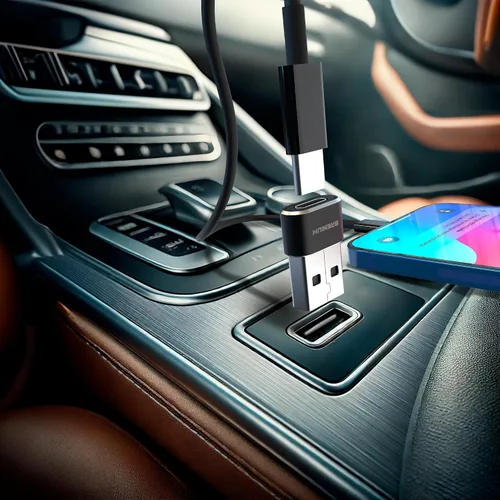 Vista 6 de Adaptador USB a USB C - iPhone 15, 16 carga y convertidor de datos tipo C hembra a tipo A macho, compatible con Samsung Galaxy, iPad, Apple Watch