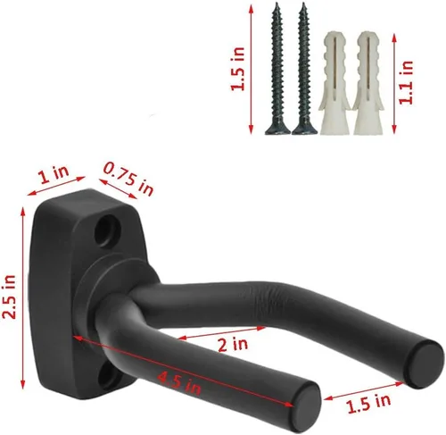 Vista 3 de Estantes para armas de pared y montaje, gancho para escopeta y rifle, exhibición de almacenamiento de armas para cualquier escopeta y arco (negro, 4)