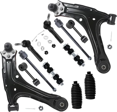 Vista 97 de Detroit Axle – 12 brazos de control superiores e inferiores delanteros con rótulas, barras de unión exteriores e interiores con topes, barras