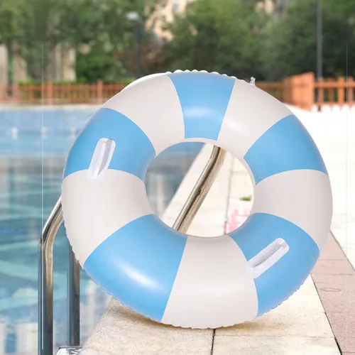 Vista 5 de Flotadores inflables de piscina para adultos, flotadores inflables para anillo de natación para adultos, balsa de piscina inflable para verano