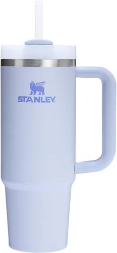 Vista 123 de STANLEY Quencher H2.0 Vaso Térmico con asa y pajilla, 64 onzas, tapa Flowstate de 3 posiciones, gran capacidad para viajes y deportes, vaso de acero