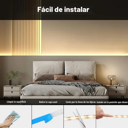 Vista 7 de echosari 2 PCS 9.8Ft Strip Lights Battery Operated with Remote Timer Blanco cálido