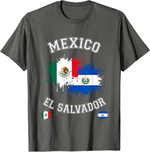 Vista 115 de Camiseta de recuerdo de la bandera vintage de El Salvador de México