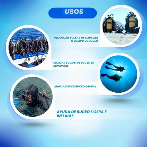Vista 11 de Palantic Barco flotante inflable para pasarela de buceo con bandera de buceo y bomba de aire, naranja