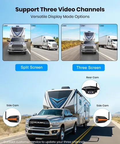 Vista 7 de AUTO-VOX Cámara de respaldo inalámbrica RV Plug and Play compatible