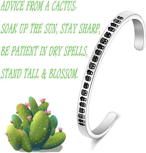 Vista 7 de Bobauna - Pulsera de cactus con plantas tropicales suculentas