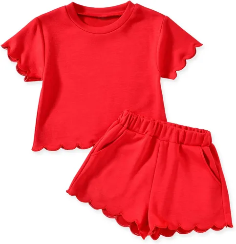 Vista 8 de Aalizzwell Traje de verano para niña pequeña 2-5T Púrpura