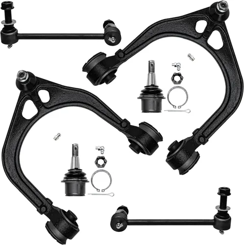 Vista 11 de Detroit Axle - Kit de extremo delantero para Chrysler 300 Dodge Charger 2011-2023 Challenger, 2 Lower Rearward Control Arms 2 Outer Tie Rods 2