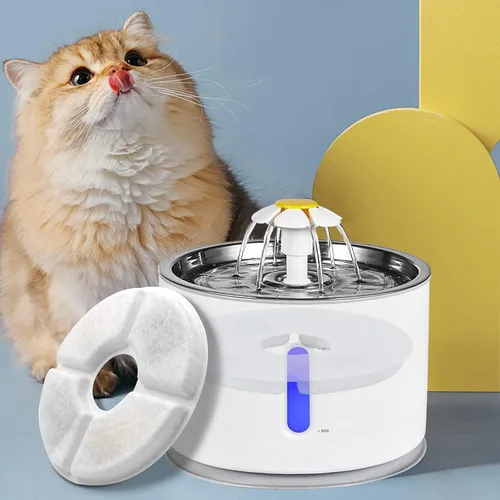 Vista 6 de Filtros de fuente de agua para gatos/mascotas, juego de 12 piezas, paquete de 8 filtros de repuesto para 81 oz/2.4 L, 3 sistemas de filtración con 4