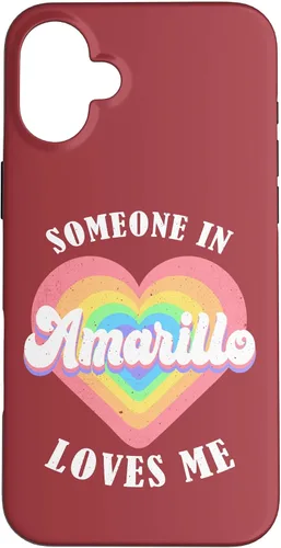 Vista 23 de Someone in Amarillo Loves Me City Heart Case for iPhone 17