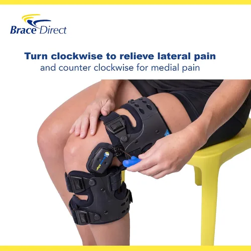 Vista 7 de Brace Direct Descargador de osteoartritis Rango ajustable de control de movimiento Rodillera para reducción de carga de dolor de rodilla, dolor
