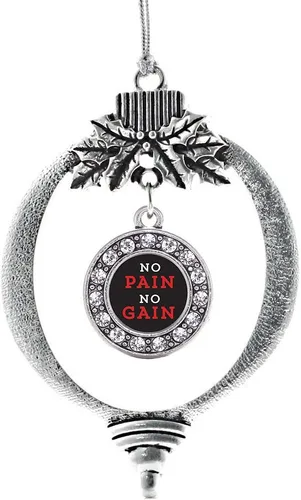 Vista 355 de Inspired Silver - Adorno de cromosoma 21 con dije de círculo de plata con joyas de circonita cúbica