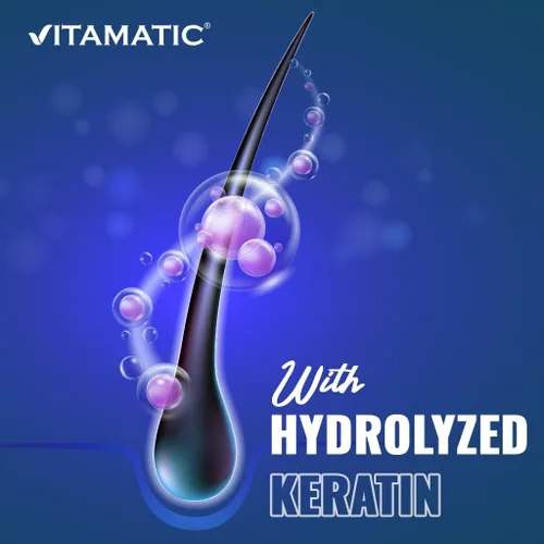 Vista 5 de Vitamatic Biotina de alta potencia de 20000 mcg (20 mg) con queratina 100 mg – 120 tabletas – Suplementos de biotina para un cabello, piel y uñas