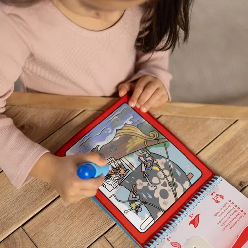 Vista 5 de ¡Melissa & Doug On the Go Wow! Almohadilla de actividad reutilizable para revelar agua, aventura
