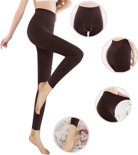 Vista 5 de LCMTWX Leggings para mujer, botas largas, informales, delgadas, para Navidad, pantalones para mujer