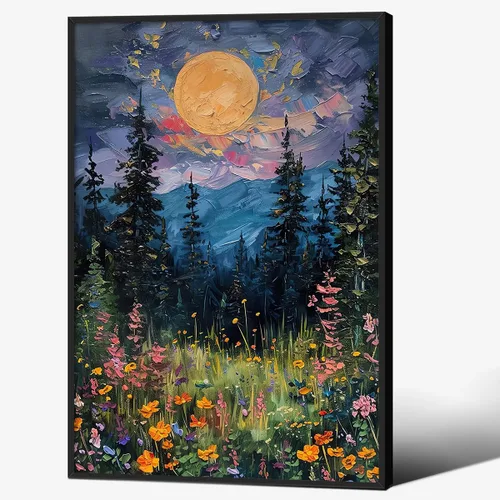 Vista 13 de Pósteres de Lienzo de Libros de Academia Oscura Carteles de Arte de Pared Botánico Floral de Ambiente Sombrío Pintura al Aceite Vintage Antigua