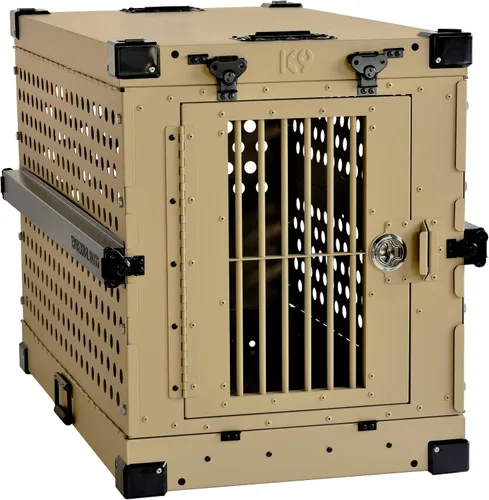 Vista 19 de K9 Kennel Boss - Jaula para Perros de Aluminio Resistente con Recubrimiento en Polvo Completamente Plegable - Pequeña (Negro)