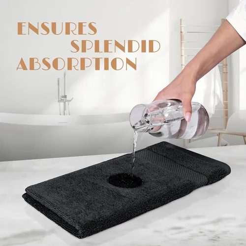 Vista 5 de Toallas de mano blancas clásicas para baño [paquete de 12] Toallas de mano de algodón a granel para gimnasio, cocina y spa, 16x27 pulgadas, toallas