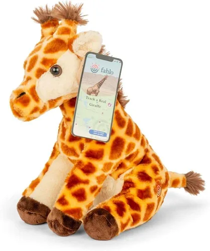 Vista 5 de Fahlo - Juguete de peluche de jirafa, juguete de peluche de 12 pulgadas, mapa de seguimiento 3D
