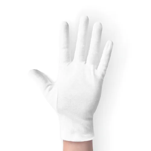 Vista 6 de ANSMIO 12 pares de guantes de algodón, guantes blancos para manos secas, guantes de algodón para dormir, guantes de noche hidratantes, guantes