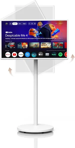 Vista 10 de HORION Google TV portátil de 32 pulgadas, 1080P FHD Rolling Smart TV