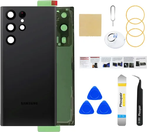 Vista 37 de Reemplazo de cristal trasero para Samsung Galaxy S24 con kit de herramientas de reparación profesional (Amber Yellow)