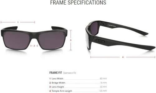 Vista 6 de Gafas de sol Oakley Twoface Covert negro mate con lente polarizada Prizm Daily pegatina