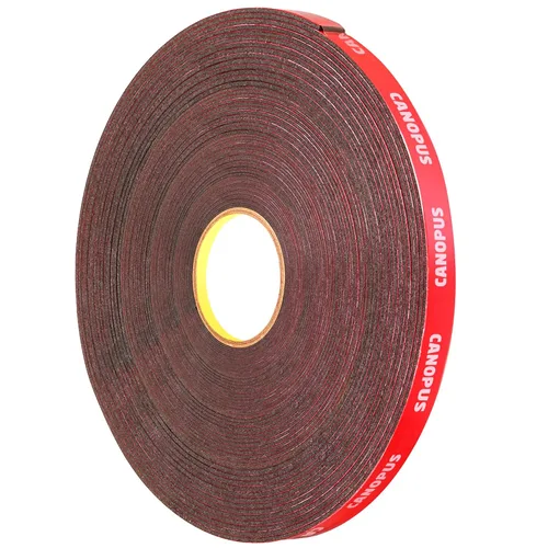 Vista 12 de CANOPUS Cinta adhesiva de doble cara, cinta adhesiva resistente, cinta de montaje LED, cinta de espuma impermeable, 0.4 pulgadas x 32 pies, adecuada