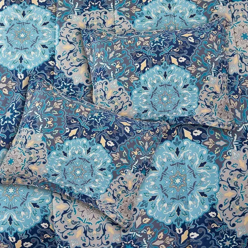 Vista 7 de Modern Threads - Juego de edredón de la colección Granada - Microfibra reversible - Elegante juego de cama estampado - Incluye edredón, sábanas