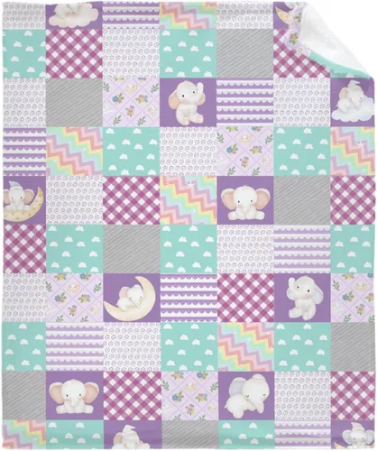 Vista 10 de Manta de elefante con globos, manta de franela súper suave y ligera para niños, adultos, adecuada para sofá, cama, campamento, viajes, todas