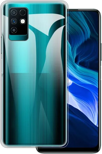 Vista 2 de Funda y cordón para Infinix Note 10 - transparente+negro Juego de 6.95 pulgadas que incluye funda protectora y correa desmontable para el cuello
