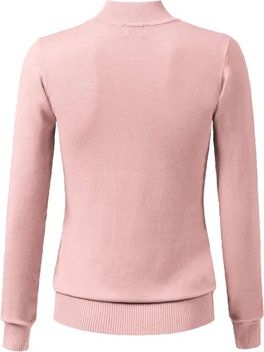 Vista 3 de JSCEND Suéter de punto de manga larga con cuello alto y elástico para mujer