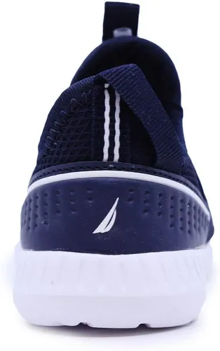 Vista 3 de Nautica Tenis sin cordones para niños zapatos deportivos elegantes y cómodos para niños y niñas en tallas de niños pequeños y niños pequeños