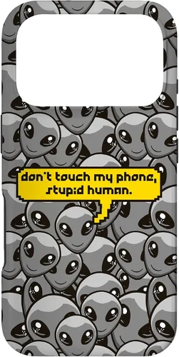 Vista 30 de Alien Dont Touch My Phone Stupid Human Funny Space Lover Case for iPhone 17