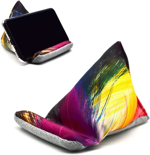 Vista 10 de Soporte de teléfono para escritorio, soporte de almohada para teléfono para iPhone 15 16 Pro, soportes de teléfono de tela hechos a mano tipo bean