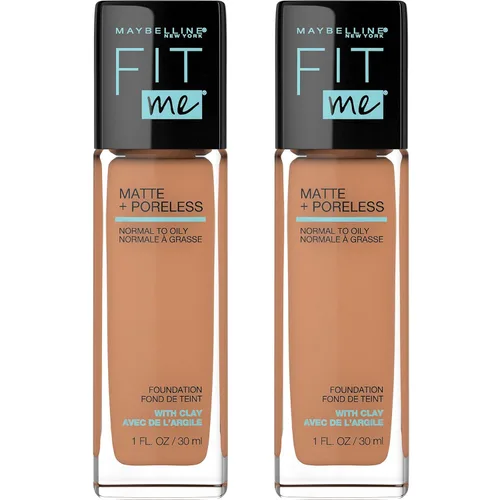 Vista 63 de Maybelline New York Fit Me Matte + Poreless Base Líquida, Formato de Bolsa, 220 Natural Beige, 1.3 onzas 220 Beige natural