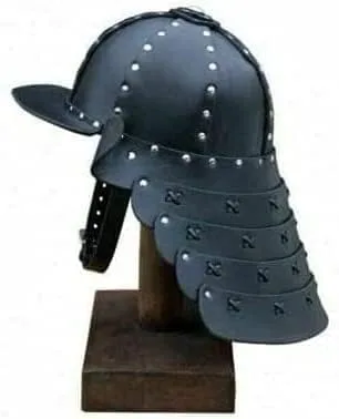 Vista 2 de ELEGANT NAUTICAL DECOR Disfraz de armadura de caballero japonés de cuero medieval Samurai