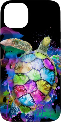 Vista 15 de Rainbow Turtle Design Colorful Turtle Print Sea Turtle Shell Case for iPhone 17