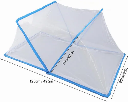Vista 2 de SWOQ Tienda de mosquitera para dormitorio, fácil de almacenar, plegable, ligera, mosquitera, tienda para viajes