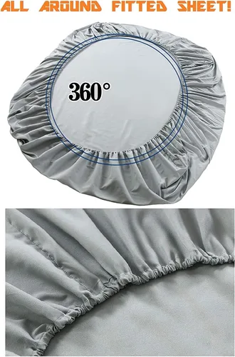 Vista 4 de Elegant Comfort Chevron Pattern Collection - Juego de sábanas de 4 piezas de bolsillo profundo de 1500 hilos, resistente a la decoloración