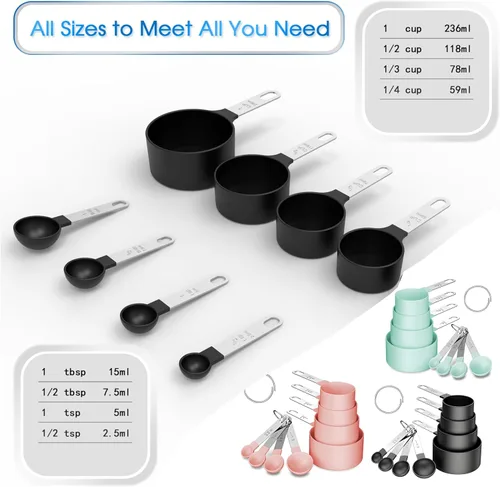 Vista 5 de 113 fl oz / 2400ml Stainless Steel Vacuum Seal Coffee Canister With Clear Lid,Measuring Spoons Set