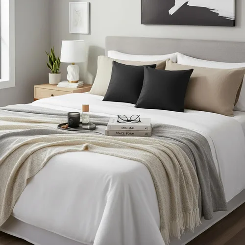Vista 6 de Juego de 2 fundas de almohada modernas de piel sintética negra de 18 x 18 pulgadas, fundas decorativas de doble cara para sala de estar, sofá
